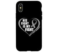 His Fight Is My Fight - Brain Cancer Awareness Month 2026 Carcasa para iPhone X/XS