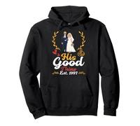His Good Thing EST 1997 29 Aniversario de Boda Esposa Casarse Sudadera con Capucha