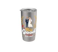 His Good Thing Est 1997 29 aniversario de boda esposa casarse Vaso térmico de acero inoxidable de doble pared