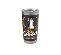 His Good Thing Est 1997 29 aniversario de boda esposa casarse Vaso térmico de acero inoxidable de doble pared
