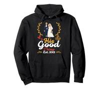 His Good Thing EST 2001 25 Aniversario de Boda Esposa Casarse Sudadera con Capucha