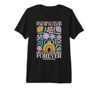 His Love Endures Forever Salmo 136 1 Verso de la Biblia Cristiano Camiseta Premium