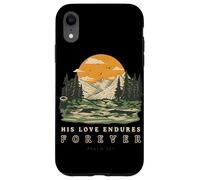 His Love Endures Forever Salmo 136 Versículo bíblico Cristiano Carcasa para iPhone XR