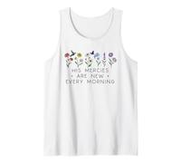 His Mercies Are New Every Morning Bible Verse Christian God Camiseta sin Mangas