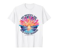 His Mercies Are New Every Morning Christian Versículo Camiseta
