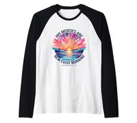 His Mercies Are New Every Morning Christian Versículo Camiseta Manga Raglan