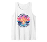 His Mercies Are New Every Morning Christian Versículo Camiseta sin Mangas