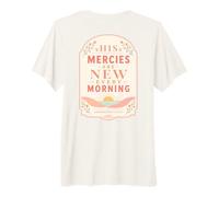 His Mercies Are New Every Morning Lamentations Verso Camiseta Premium