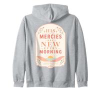 His Mercies Are New Every Morning Lamentations Verso Sudadera con Capucha