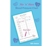 His 'n' Hers Blood Pressure Chart: With a positive vibe, man and woman couples Blood Pressure Blank Chart, with columns for each person to record blood pressure data.