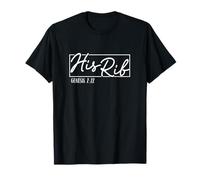 His Rib Génesis 2:22 Fe Cristiana Versículo Bíblico Inspiración Camiseta