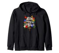 His Way is Better Christian Faith Floral Cross Dove Bird Sudadera con Capucha