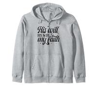 His Will His Way My Faith Sudadera con Capucha