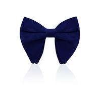 HISDERN Pajaritas Hombre Azul Marino Ajustable de Terciopelo de Banquete Elegante de un solo color Pajarita para Hombre Baile Lazo Pata