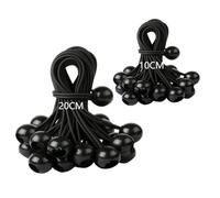 Hisdricus 30 Piezas Tensores Elásticos con Bola - Pulpos Elásticos 10 cm + 20 cm - Tensores Elásticos para Lona de Piscina - Adecuadas para Lonas, Tiendas de Campaña, Pancartas, Redes y Pérgolas
