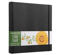 Hisdricus Cuaderno de Bocetos - 78 Hojas/156 Páginas Sketchbook - 21 x 21 cm Bloc de Dibujo - Papel Grueso de 200 g/m² - Papel para, Estudiantes, Artistas, Rotuladores, Acrílico y Acuarela