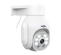 Hiseeu 5MP Camara Vigilancia Exterior PoE, Detección y Seguimiento Automático, Cámara de Seguridad Visión Nocturna, Conexión de Red por Cable (no Admite WiFi)