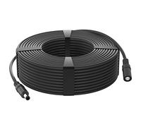 Hiseeu Cable de extensión de alimentación macho hembra de 15 m, 5,5 mm x 2,1 mm, 5,5/2,1 mm, 12 V CC, 20 AWG, para cámaras de seguridad CCTV, cámara IP para exteriores