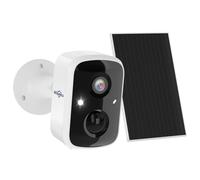 Hiseeu Camara de Vigilancia WiFi Exterior, Camara de Seguridad Batería Recargable con Panel Solar, Camaras Vigilancia Domicilio WiFi, Visión Nocturna, Detección Humana PIR, Audio Bidireccional