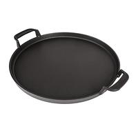 Hisencn 7421 Gourmet BBQ System - Plancha para parrilla de carbón Weber de 22 1/2 pulgadas, sartén de hierro fundido de 12 pulgadas para ahumadores Weber Original Kettle Premium de 22.5 pulgadas