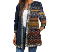 Hiseng 3D Camisa de Casual para Mujer, Exterior Chaqueta Informal Manga Larga Jacket Camisas Moda Vintage Blusas Tops Basic Chaqueta para Oficina Negoci Fiesta