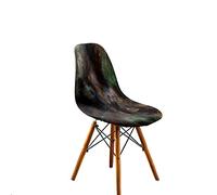 Hiseng 3D Planeta Fundas Sillas de Comedor Escandinava, Fundas Sillas Ajustables Lavables, Funda Sillas Comedor Elástica de Concha, Funda Silla para Comedor, Hotel, Boda (8 Piezas,Planeta 8)