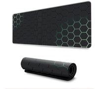Hiseng Alfombrilla Ratón Gaming,Alfombra Ratón Grande Alfombrilla Escritorio Gaming con Base Goma Antideslizante y Bordes Cosidos Geometric Panal Mouse Pad Tapete Escritorio (Estilo 11,500x1000mm)