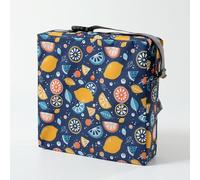 Hiseng Asiento Elevador para Niños Pequeños, Cojines para Sillas Desmontable Color Sólido, Portatil con Cinturón de Hebilla Cojines Elevador Silla de Viaje para Bebés (2PC,Limón)