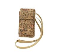 Hiseng Bolso Mujer,Estampado Mandala Bolso Telefono Movil Mujer, Teléfono Bolso Messenger PU con Cremalleras, Bolso Bandolera para Teléfono Móvil para Viajes, Compras, Vida Diaria (Abstracción)