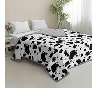 Hiseng Colcha Cama Microfibra, Ligera y Suave Colcha Cubre Cama - Multiusos, Estampado de Animales, Primavera, Verano, Otoño e Invierno para Individual Matrimonio (Manchado,180x200cm)