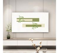 Hiseng Cubierta Antipolvo para TV, Cubierta Antipolvo Universal para Televisor Elástico Pantalla de Funda Impreso a Prueba de Polvo para 32 a 85 Pulgadas (Vid Verde,32-39 Pulgadas)