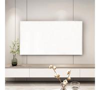 Hiseng Cubierta Antipolvo para TV, Cubierta Antipolvo Universal para Televisor Elástico Pantalla de Funda Impreso a Prueba de Polvo para 32 a 85 Pulgadas (55-65 Pulgadas,Blanco)