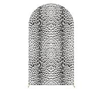 Hiseng Fondo para Fotografía Telón de Fondo para Fotos Estudio Fotografico Decoración de Fiesta de Cumpleaños Banquete, Reversibles, Estampado de Leopardo (Blanco,6ft(180x80cm))