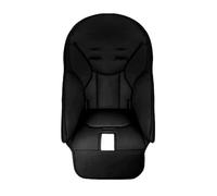 Hiseng Funda Cojín para Trona, Cuero PU Cojín para Silla Alta Para Bebé Universal Multifuncional Suave Cómoda Sillas Comedor Funda Asiento para Infantil Niños (40x83cm,Negro)