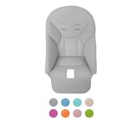 Hiseng Funda Cojín para Trona, Cuero PU Cojín para Silla Alta Para Bebé Universal Multifuncional Suave Cómoda Sillas Comedor Funda Asiento para Infantil Niños 8 Colores (40x83cm,Gris)