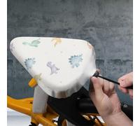 Hiseng Funda de Asiento de Bicicleta, 3D Dinosaurio (Dinosaurio 01)