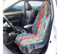 Hiseng Funda de Asiento Delantero de Coche Microfibra (Estilo Bohemio 10,1 Pieza)