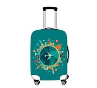 Hiseng Funda de Maleta Grande, Viaje Equipaje Cubierta Trolley Maleta Funda Elástica para Equipaje Antiarañazos Protector de Maleta Lavable 18-32 Pulgadas (Viaje,XL(30-32Pulgadas))