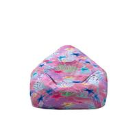 Hiseng Funda de puf, Sillón de Pera sin Relleno,Impresión 3D de Estrellas de mar Sofa Puff Gaming Salon Funda Moderno Sin Relleno para Niños y Adultos, Bean Bag con Asa (Morado Claro,100x120cm)