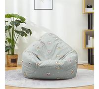 Hiseng Funda de puf, Sillón de Pera sin Relleno,Sofa Puff Gaming Salon Funda Moderno Sin Relleno para Niños, Impresión Bean Bag para Salón, Dormitorio y Sala de Juegos (Panda,100x120cm)