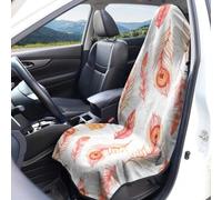 Hiseng Funda para Asiento de Coche Universal (Naranja,2 Piezas)