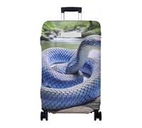 Hiseng Funda para Maletas, Luggage Cover Elástica Fundas Maletas de Viaje, Maleta Cabina Protector Lavable y Reutilizable 18-32 Pulgadas Cubierta de Equipaje (Patrón de Serpiente 2,S)