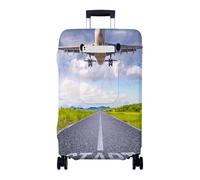 Hiseng Funda para Maletas, Luggage Cover Elástica Fundas Maletas de Viaje, Maleta Cabina Protector Lavable y Reutilizable 18-32 Pulgadas Cubierta de Equipaje (Tema de avión 5,M)