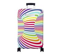 Hiseng Funda para Maletas, Luggage Cover Elástica Fundas Maletas de Viaje, Maleta Cabina Protector Lavable y Reutilizable 18-32 Pulgadas Cubierta de Equipaje (Kaléidoscope,M)