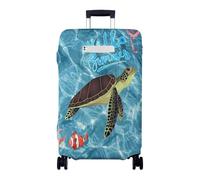 Hiseng Funda para Maletas, Luggage Cover Elástica Fundas Maletas de Viaje, Maleta Cabina Protector Lavable y Reutilizable 18-32 Pulgadas Cubierta de Equipaje (Tortuga Marina 6,XL)