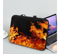 Hiseng Funda Portatil Impermeable, Llama 3D Funda Portatil 10-17 Pulgadas Funda se Adapta Funda Protectora Maletin Portatil (12",Amarillo Negro)