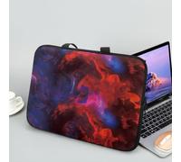 Hiseng Funda Portatil Impermeable, Llama 3D Funda Portatil 10-17 Pulgadas Funda se Adapta Funda Protectora Maletin Portatil (12",Rojo)