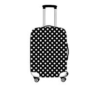 Hiseng Funda Protectora de Maletas Viaje Mediana Grande Cubierta Trolley Maleta Funda Elástica para Equipaje Protector de Maleta Lavable 18-32 Pulgadas (Lunares,XL(30-32Pulgadas))