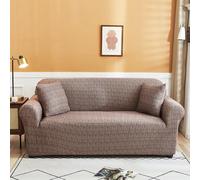 Hiseng Funda Sofa Elástica, Impresión de Florida Fundas Sofas 1-4 Plazas Lavable Jarapas para Sofas Antideslizante Antimanchas Protector Sofa para Niños (3 plazas,Rosa Haba)