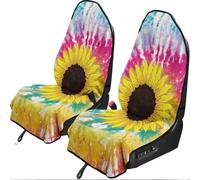 Hiseng Fundas Asientos Coche Delantero Universales (Girasol 3,2 Piezas)